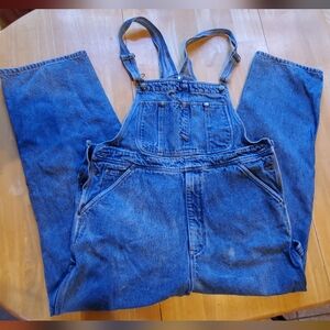 Cabela's Men's Flannel Lined Denim Overalls 36x32